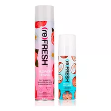 Kit Shampoo Seco Refresh Sin Enjuague 342ml + 75ml Flores