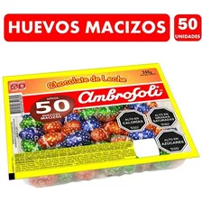 Ambrosoli Huevitos De Pascua Macizos 50 Un Por Envase 240 G