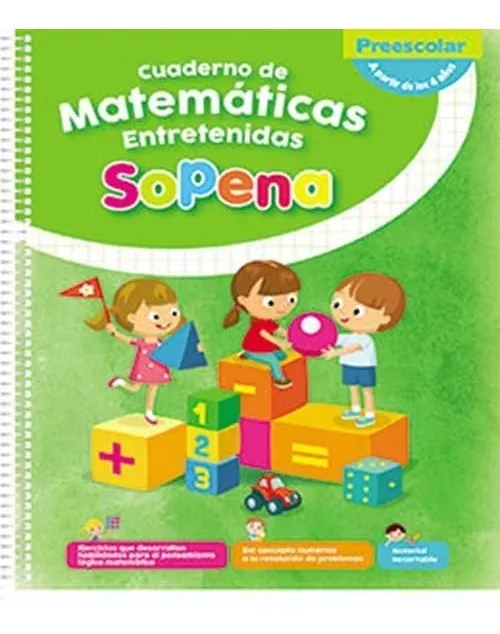 Matematicas Entretenidas Sopena Desde 4 Años Prekinder