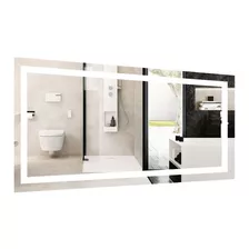 Espejo P/ Baño Con Luz Led Sistema Encendido Táctil 70x120cm