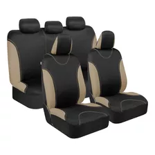 Juego Completo De Fundas De Asiento Bdk Ultrasleek Beige Par