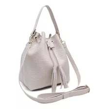 Bolsa Feminina Willibags Croco Transversal + Alça Removível