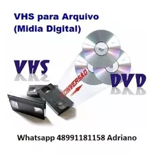 Serviço De Gravação Fita Vhs E 8mm Para Arquivo