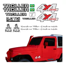 Kit Adesivos Compatível Troller 3.0 Tdi 4x4 Diesel 2008 R140