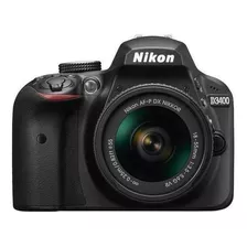  Nikon Kit D3400 + Lente 18-55mm Vr Dslr Color Negro