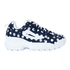 Tenis Fila Disruptor Il Polka Nvy/wht Originales 5fm00647422