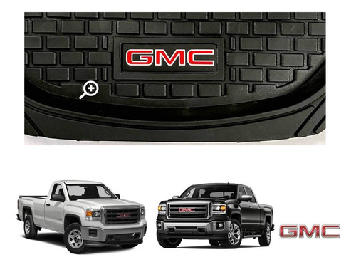 Tapetes 3d Logo Gmc + Cubre Volante Sierra 2014 A 2017 2018 Foto 7