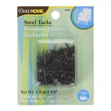 Dritz 9002 No.3 Tachuelas De Acero, Negro, 3 8-inch