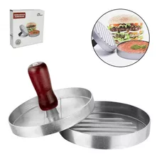 Forma Modelador De Hamburguer 12cm De Aluminio Pratico 