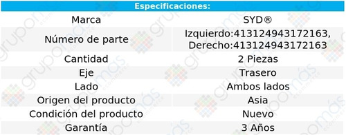 2 Bases Para Amortiguador Tra Eagle Vision 93 Al 97 Syd Foto 2