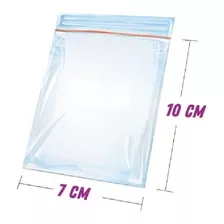 500 Sacos Saquinho Zip Lock Hermético 7x10 Plastico Zip Lock