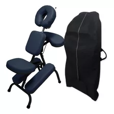 Kit Cadeira Quick Massage Legno Dobrável Shiatsu Black Bolsa