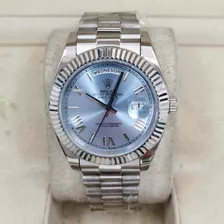 Rolex Daydate Azul Base Eta 3035 Movimento Contínuo Completo