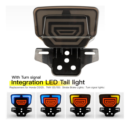 Lmpara De Freno Para Motocicleta, Luz Integrada Para Motoci Foto 2