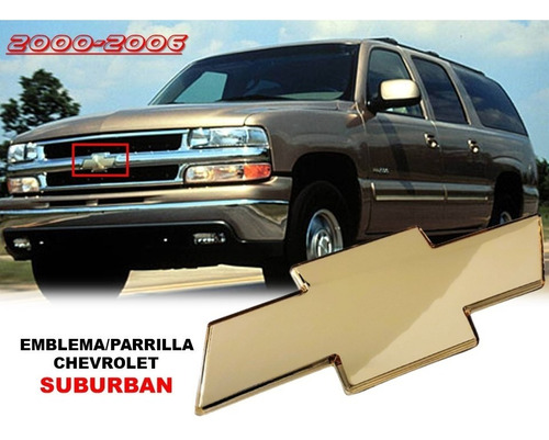 Emblema Para Parrilla Chevrolet Suburban 2000-2006 Foto 2