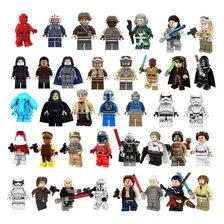 Kit Com 7 Minifigures Star Wars Jedis Yoda Mace Luke Obiwan