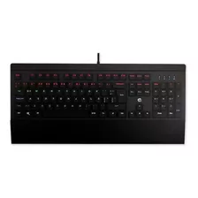 Teclado Gamer Hp Gk500 Qwerty Español Latinoamérica Color Negro Con Luz Rgb