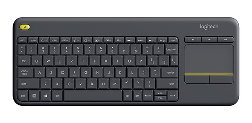Teclado Inalámbrico Con Touchpad K400 Plus Logitech Color Del Teclado Negro Idioma Español