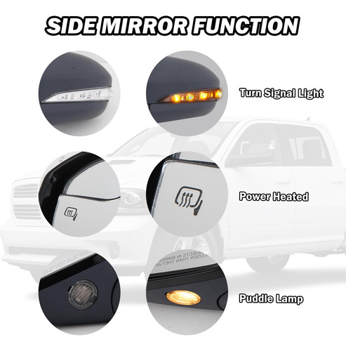 Espejo Lateral De Energa Mofoap Compatible Con Ford Fusion Foto 2