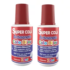 Cola Para Bijuterias Pedraria Chaton Missanga Kit C/2 - 20ml