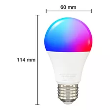 Lampada Inteligente Rgb Wifi Smart Google Alexa Colorida