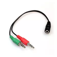 20 Cabo Adapta Headset Para Fone, 2 P2 Macho Para 1 P2 Fêmea