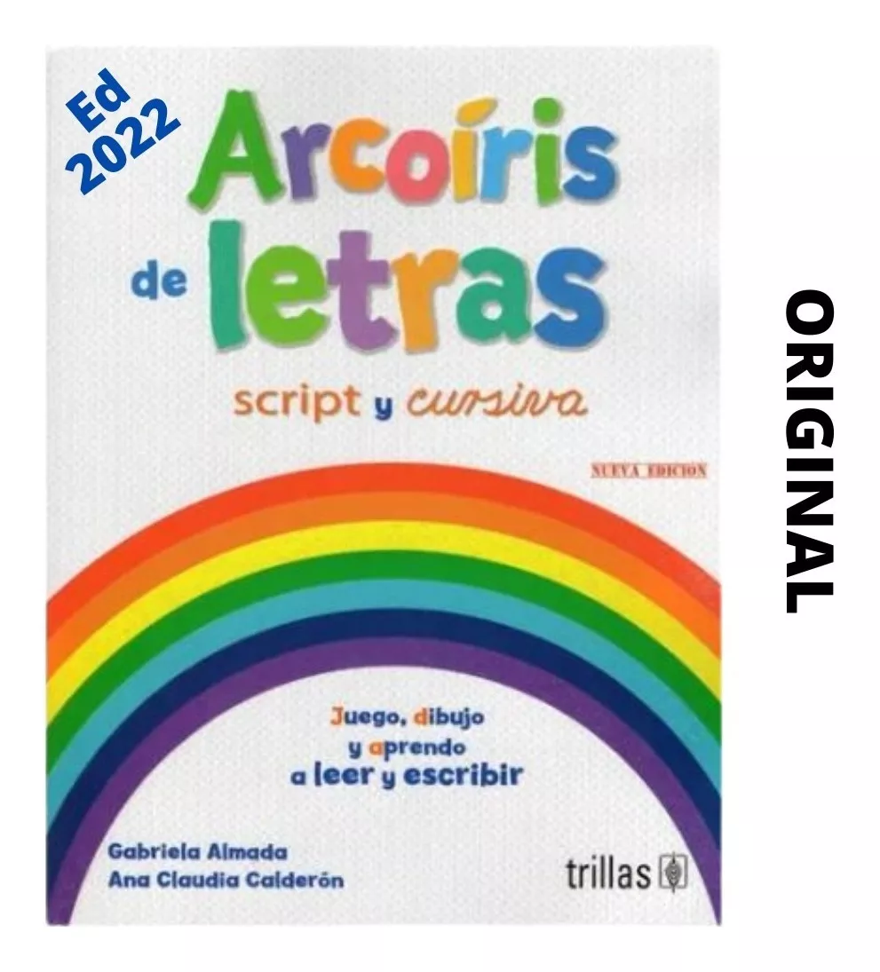 Libro Arcoiris De Letras Con Letra Script Y Cursiva Nueva Ed