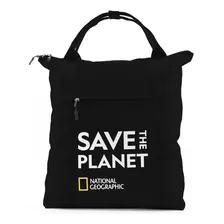 Bolso/mochila Natgeo Save The Planet Pet Reciclado 12lt