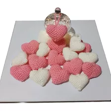 15 Corazones Souvenirs/llaveros Tejidos A Crochet