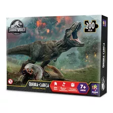 Quebra Cabeça 200 Pçs -jurassic World -fúria Do T-rex - Mimo