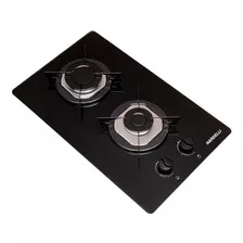 Cooktop Preto Mesa Em Vidro 2 Bocas Nardelli Inox