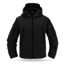 Campera Polar Uzspace Táctica Con Capucha Invierno - El Rey