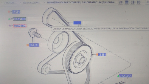 Banda Alternador Ford Focus Europa 2007 Al 2011 6pk1213 Elas Foto 3