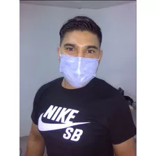 Cubreboca Triple Capa Plisado Termosellado Con Ajuste Nasal