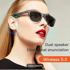 1pc Gafas Inteligentes Auriculares Inalámbricos 5.3 Uv400 Ga