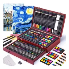Kit Set Para Pintar Y Dibujar Con Estuche Portatil 142 Pcs