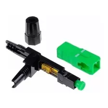 100 Conector Óptico De Campo Sc/apc Verde De Rosca Ftth 