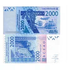 Billete De Senegal 2,000 Francos Pescados Nuevo Sin Circular