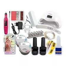 Kit Unha Acrigel Fibra Cabine Lixa Gel Top Coat Primer Lixa