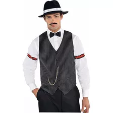 Amscan Rugido 20s Gangster Chaleco De Halloween Accesorios D