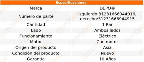 Kit Faros Delanteros Electrico C/motor P/halog 308 12/13 Foto 4