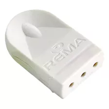 Enchufe Hembra Volante 2p+t 10a 250v Dom. Blanco - Rema