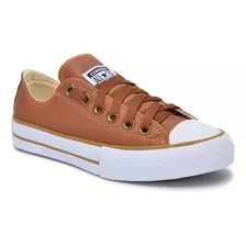 Tênis All Star Couro Chuck Taylor Caramelo