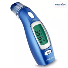 Termômetro Laser Digital Contato Testa-ouvido Microlife Azul