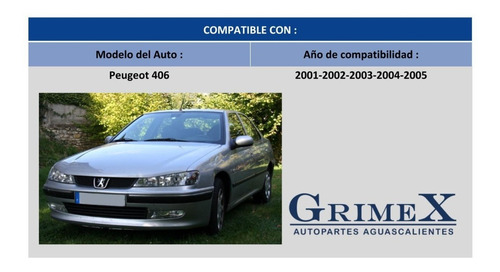 Parrilla Peugeot 406 2006-06-2007-07-2008-08 Moldura Cromada Foto 3