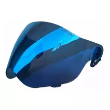 Viseira Capacete Ebf Cross Motard Azul Com Anti Risco