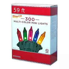 300 Luces Minis De Colores Variados, Cable Verde, Uso I...