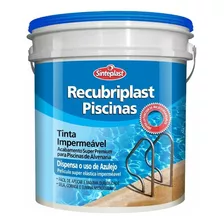 Tinta Acrílica Impermeável Para Piscina Alvenaria 10lt Azul Cor Azul-piscina