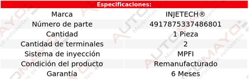 Un Inyector Combustible Injetech Corolla L4 1.8l 2005-2008 Foto 3