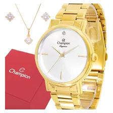 Relógio Feminino Champion Dourado Original Garantia Luxo